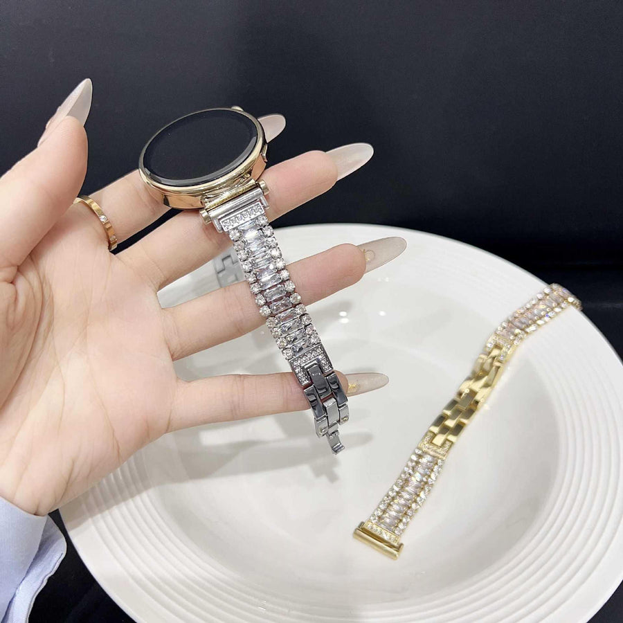 Shiny Zircon Metal Watch Band for Apple Watch Series 10 11 Ultra
