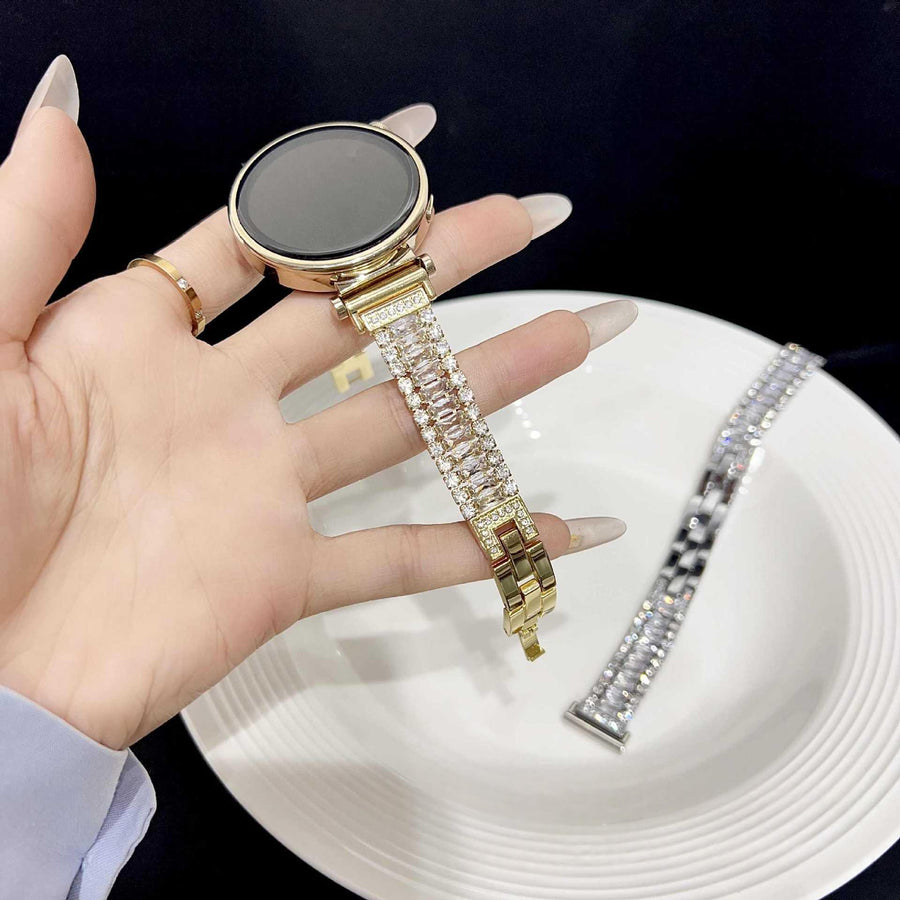 Shiny Zircon Metal Watch Band for Apple Watch Series 10 11 Ultra