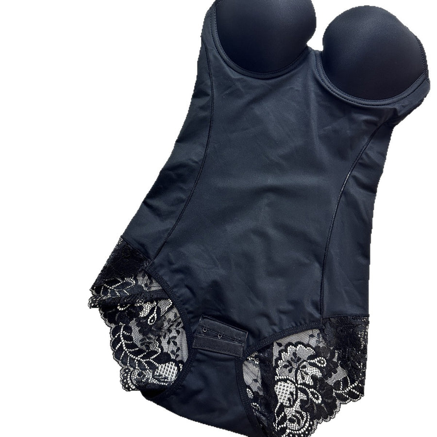 Full-zip Non-snagging Underwire-Enhanced Bodysuit