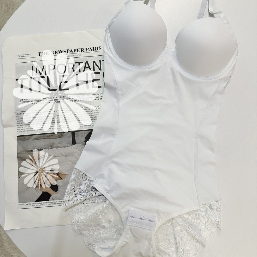 Full-zip Non-snagging Underwire-Enhanced Bodysuit