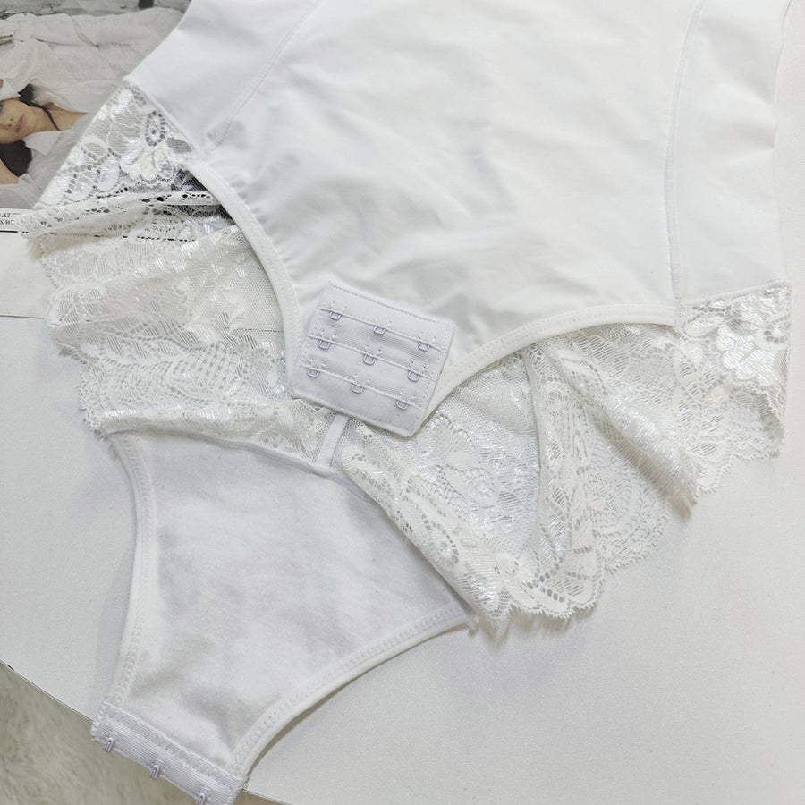 Full-zip Non-snagging Underwire-Enhanced Bodysuit
