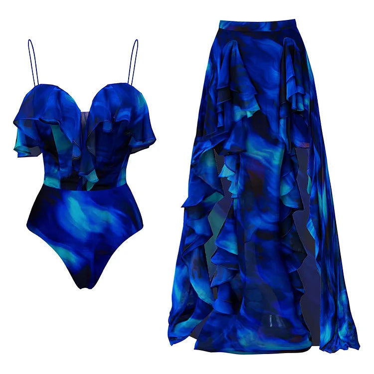 Womens One-Piece Swimsuit Beach Vacation Set - Stylish & Comfortable
