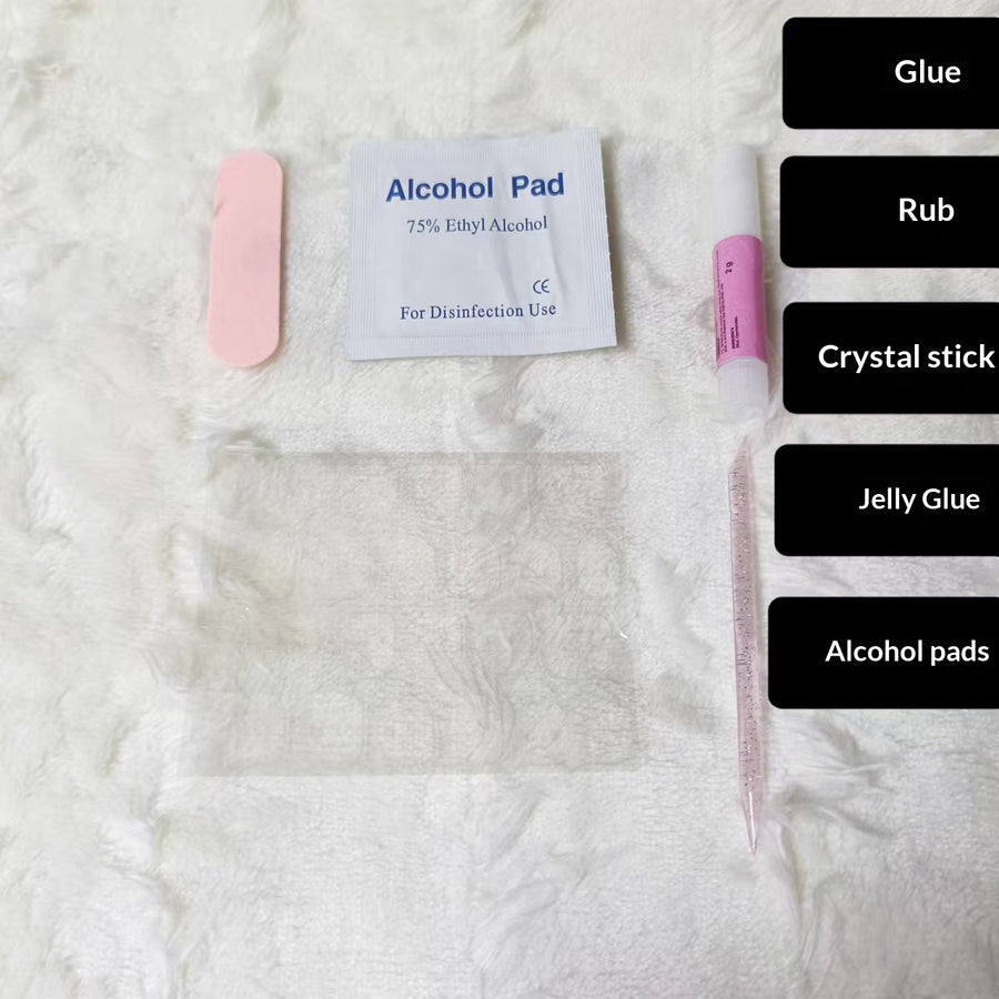 Five-piece Portable Wooden Stick Set for Wearable Nail Kits
