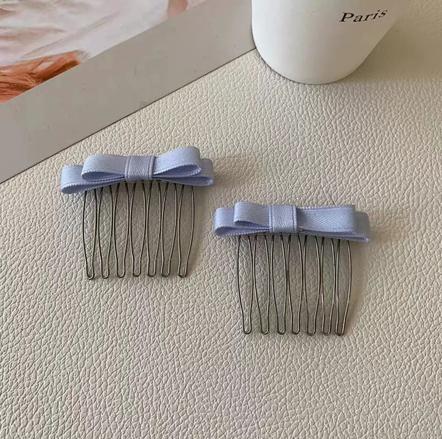 Simple Bow Hair Comb - Non-slip Fitness Accessory