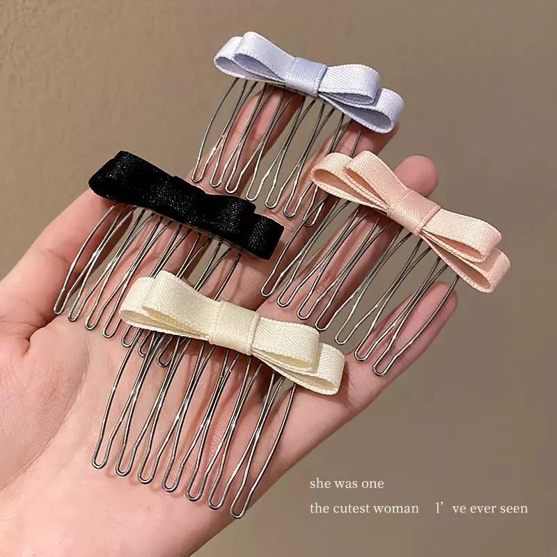 Simple Bow Hair Comb - Non-slip Fitness Accessory