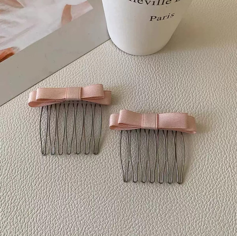 Simple Bow Hair Comb - Non-slip Fitness Accessory