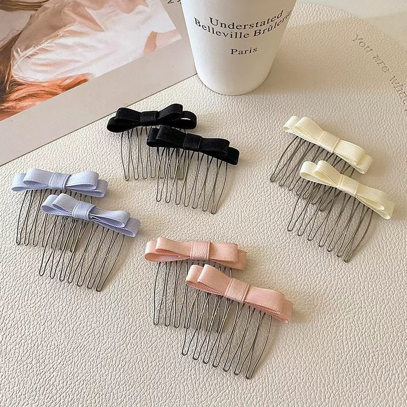 Simple Bow Hair Comb - Non-slip Fitness Accessory