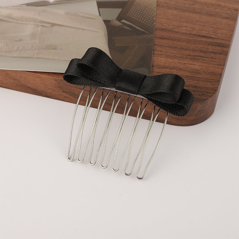 Simple Bow Hair Comb - Non-slip Fitness Accessory