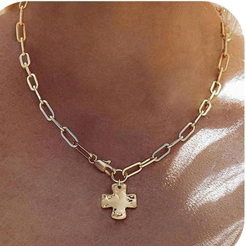 Personalized Hammered Texture Fashion Jewelry Necklace