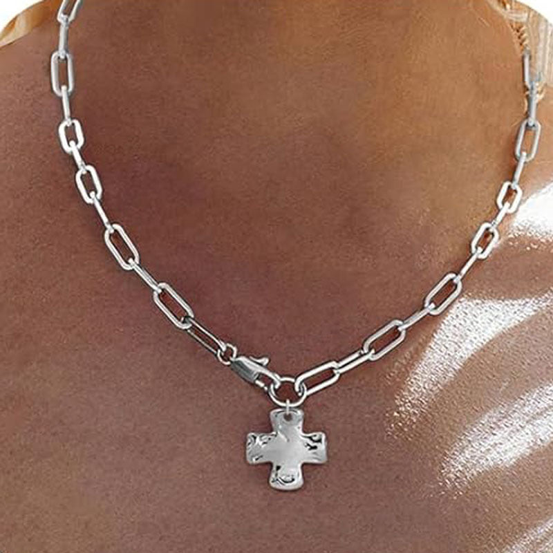 Personalized Hammered Texture Fashion Jewelry Necklace