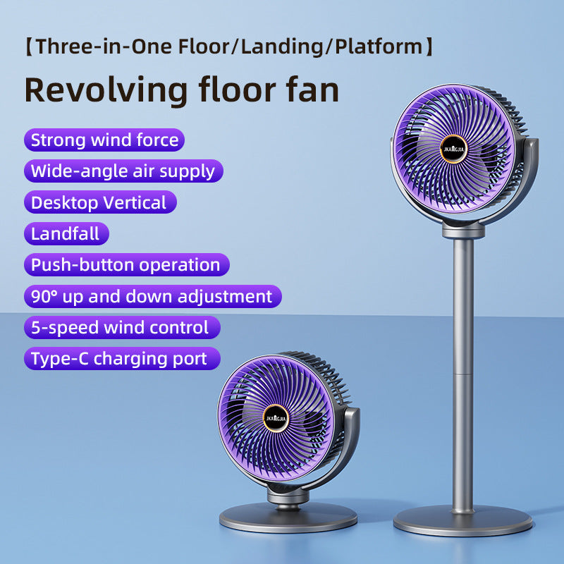 Portable Rechargeable Oscillating Fan for Home Pilates