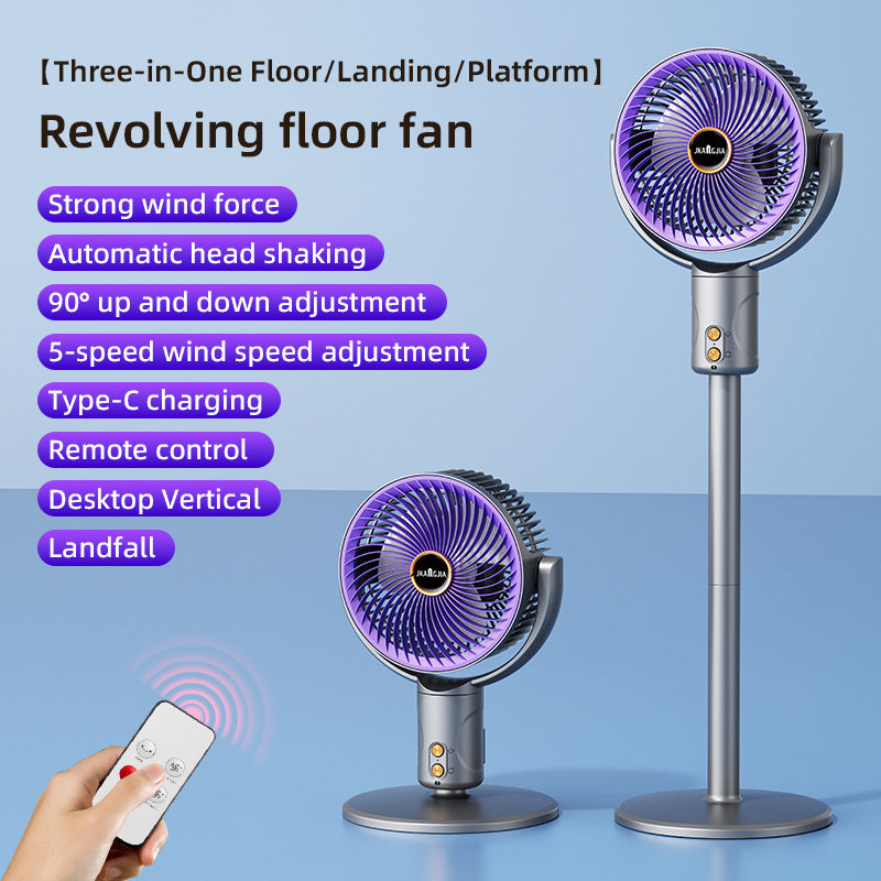 Portable Rechargeable Oscillating Fan for Home Pilates