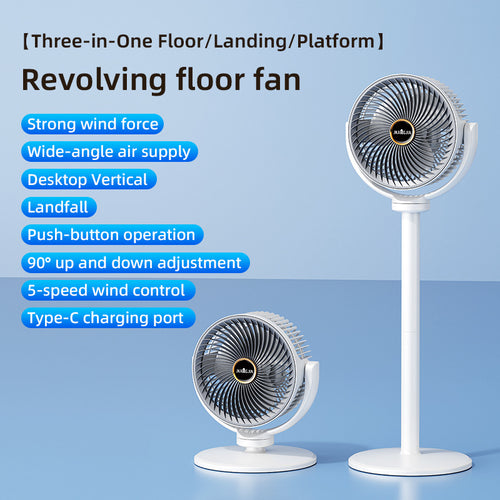 Portable Rechargeable Oscillating Fan for Home Pilates