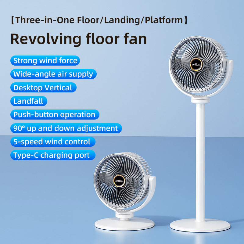 Portable Rechargeable Oscillating Fan for Home Pilates