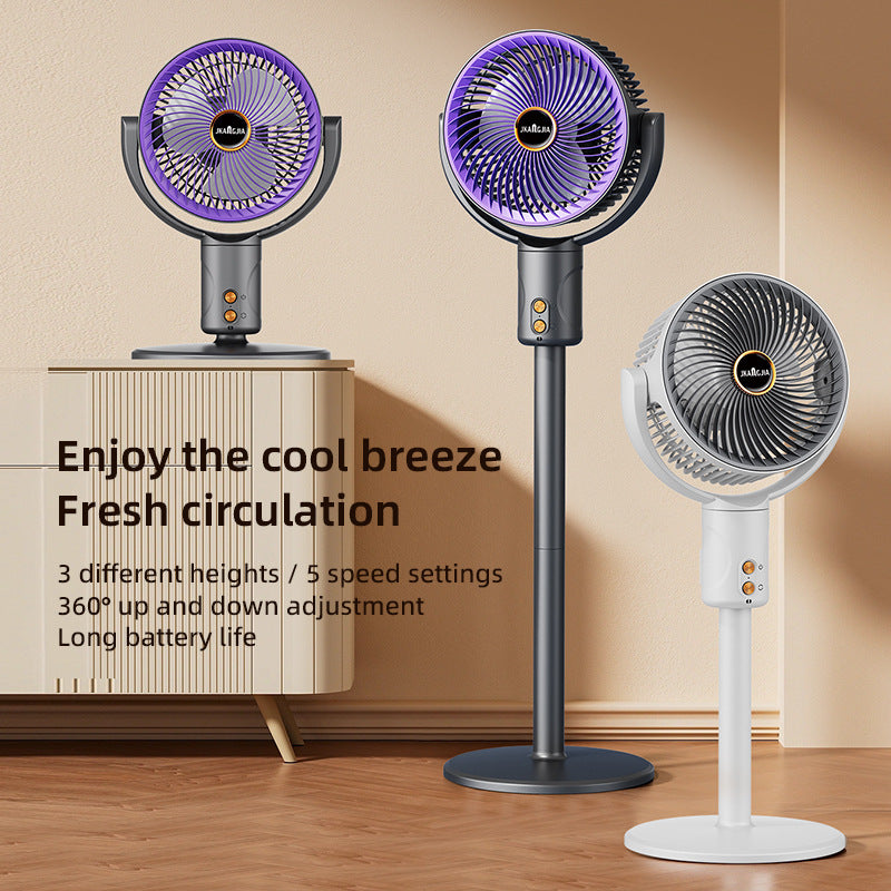 Portable Rechargeable Oscillating Fan for Home Pilates