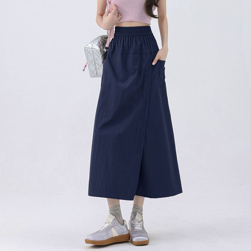 Quick-drying Workwear Skort - Womens Wide-leg Pants