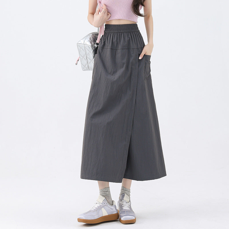 Quick-drying Workwear Skort - Womens Wide-leg Pants