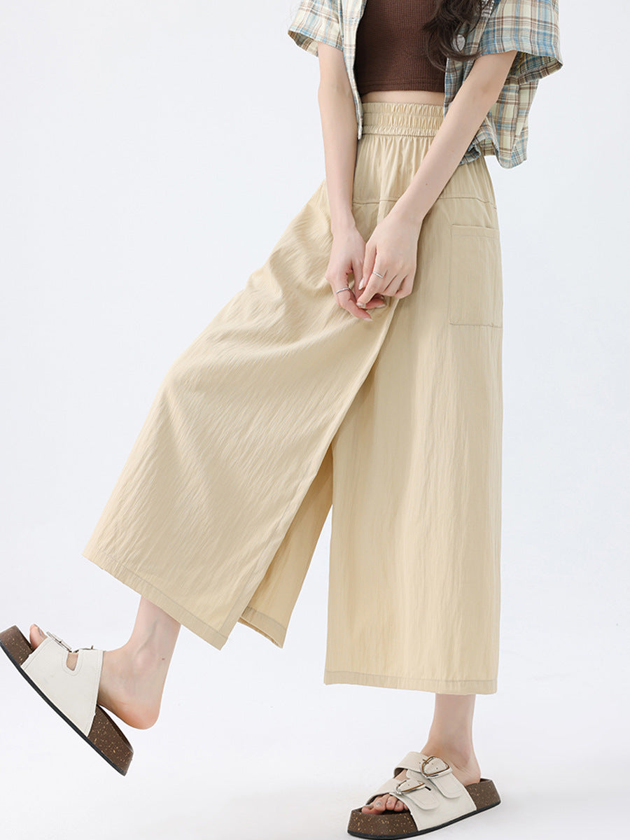 Quick-drying Workwear Skort - Womens Wide-leg Pants