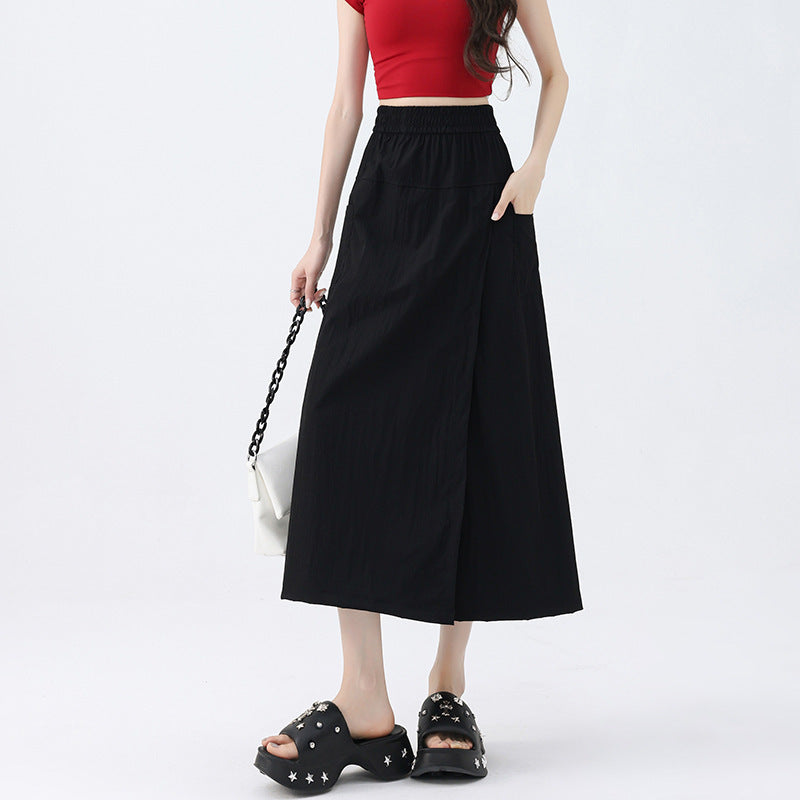 Quick-drying Workwear Skort - Womens Wide-leg Pants