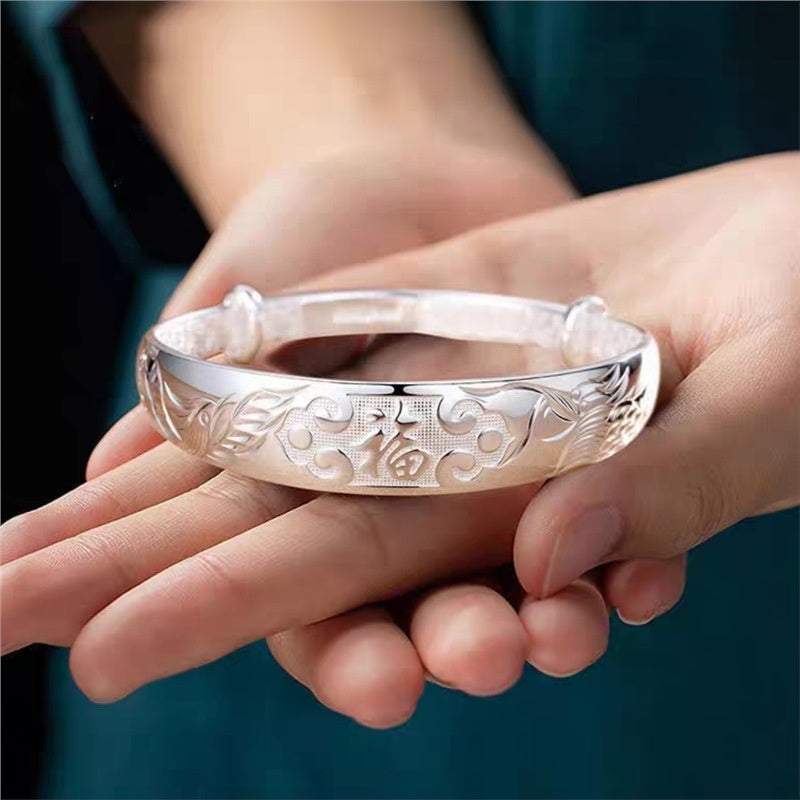 S999 Sterling Silver Women's Bracelet - Elegant & Timeless