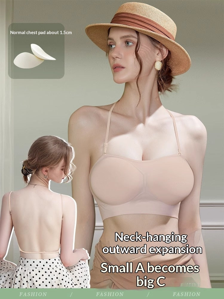 A Beautiful Back Bra for Liquid Foundation Application
