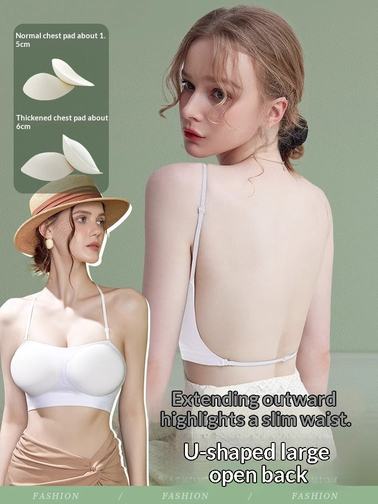 A Beautiful Back Bra for Liquid Foundation Application
