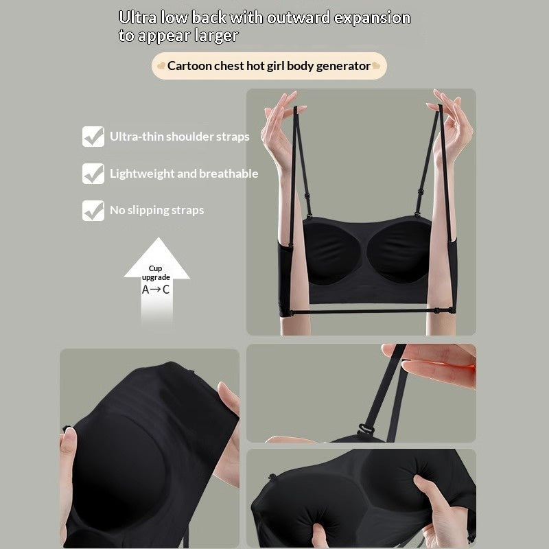 A Beautiful Back Bra for Liquid Foundation Application