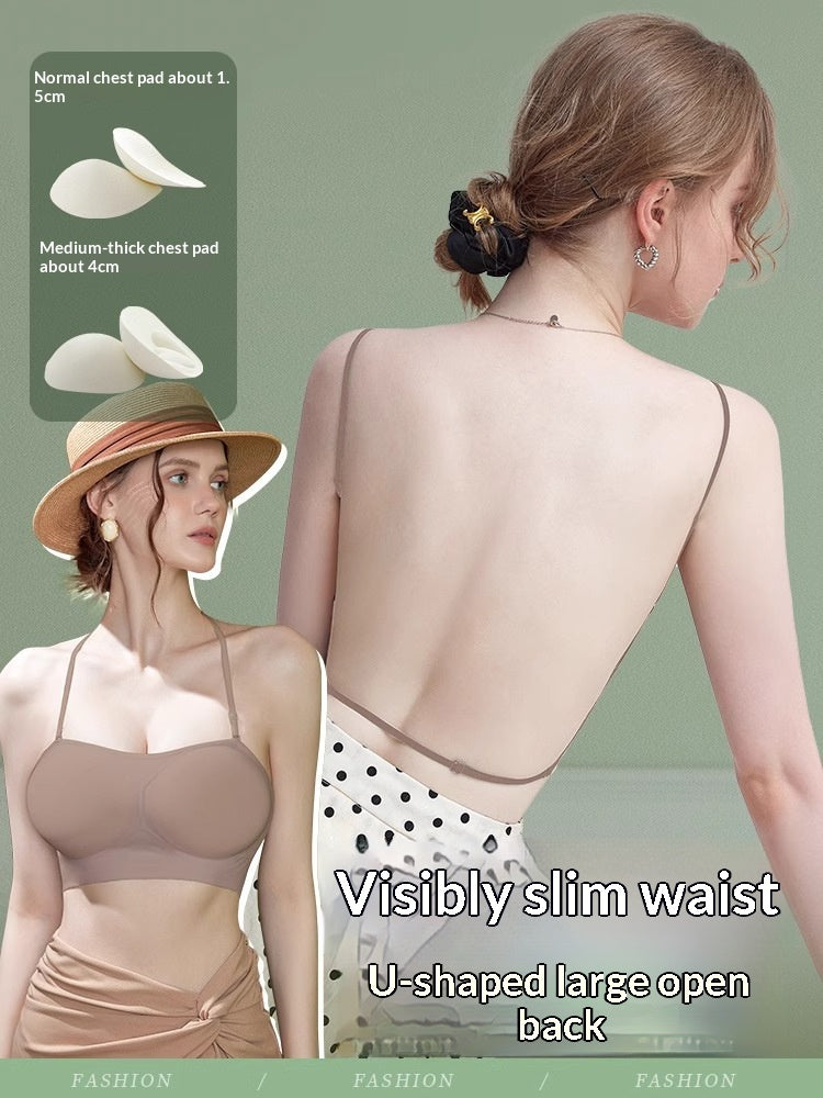 A Beautiful Back Bra for Liquid Foundation Application