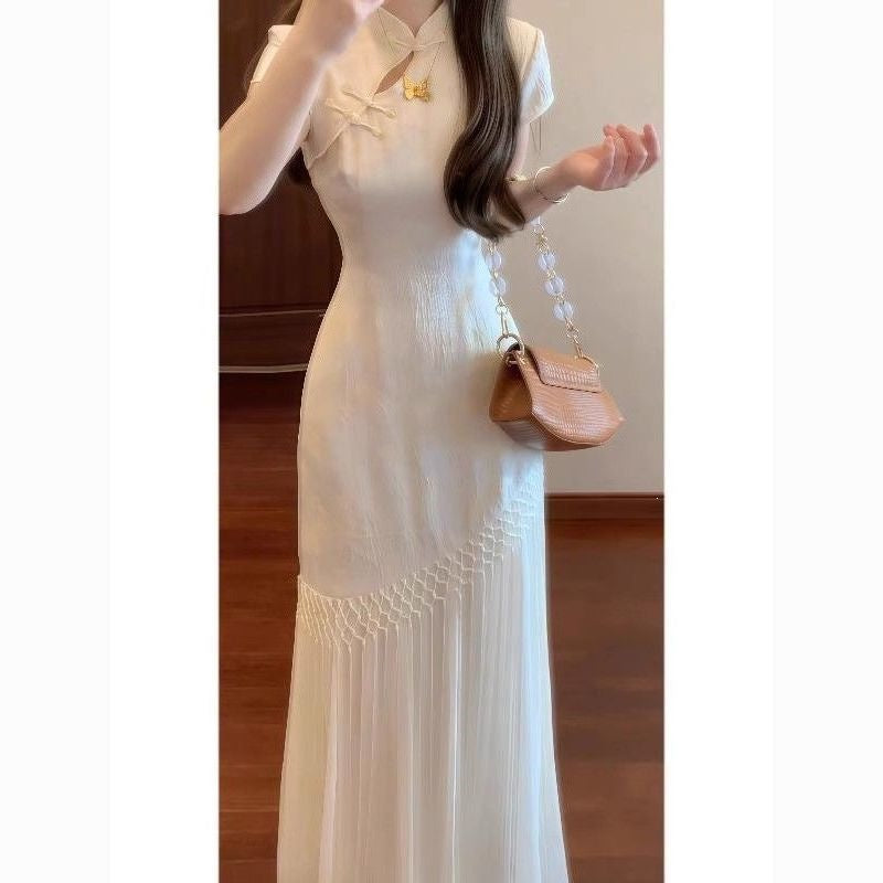 Elegant New Chinese-style Cheongsam Maxi Dress for Women