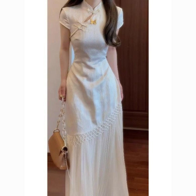 Elegant New Chinese-style Cheongsam Maxi Dress for Women