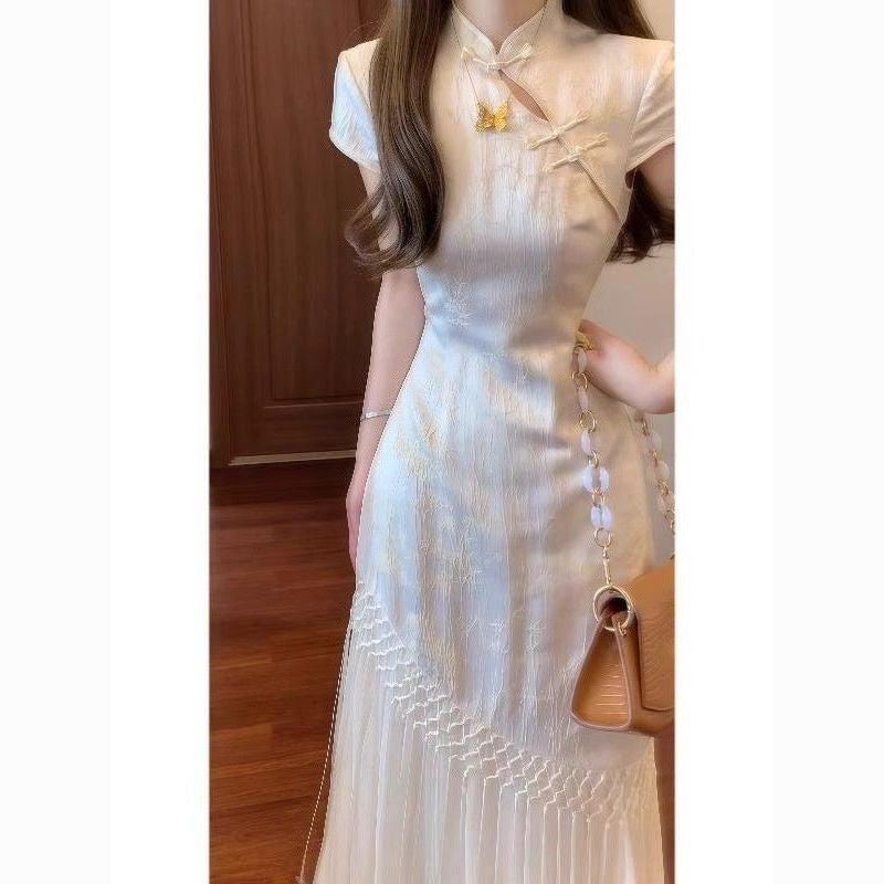 Elegant New Chinese-style Cheongsam Maxi Dress for Women