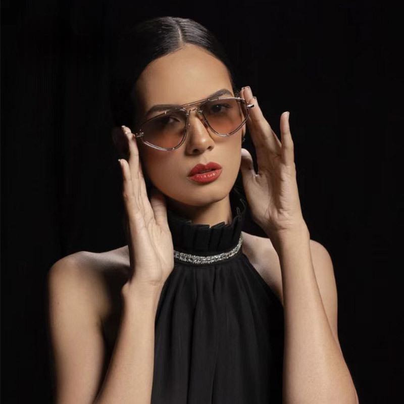 Retro Double Frame Sunglasses - Unisex UV Protection Eyewear