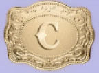 Stylish English Letter Belt Buckle Embossed Copper Necklace