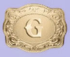 Stylish English Letter Belt Buckle Embossed Copper Necklace