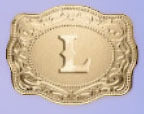 Stylish English Letter Belt Buckle Embossed Copper Necklace