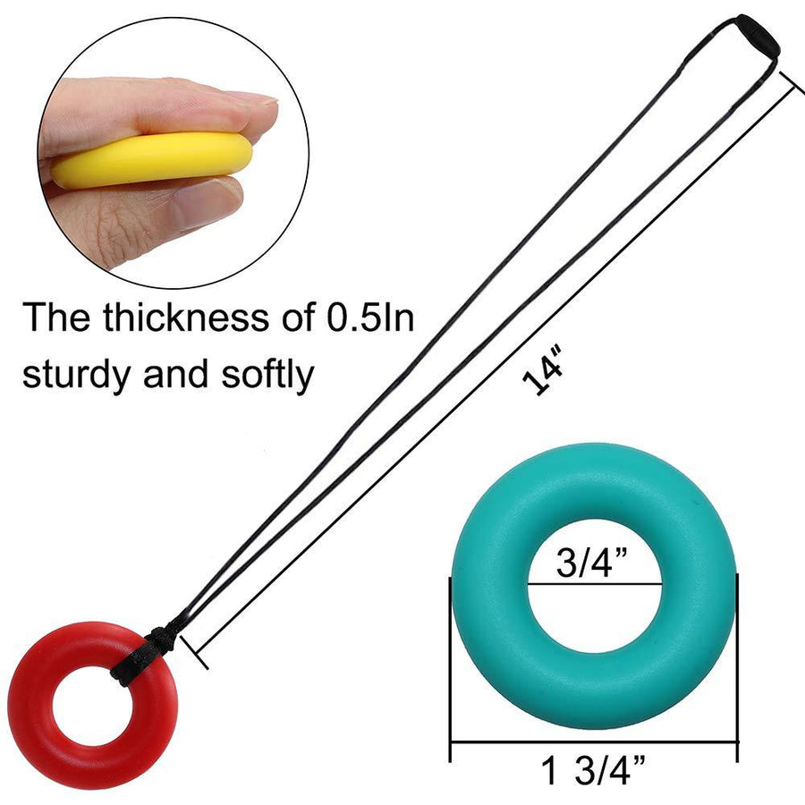 Sensory Chewable Pendant Necklace Toy for Calm Focus