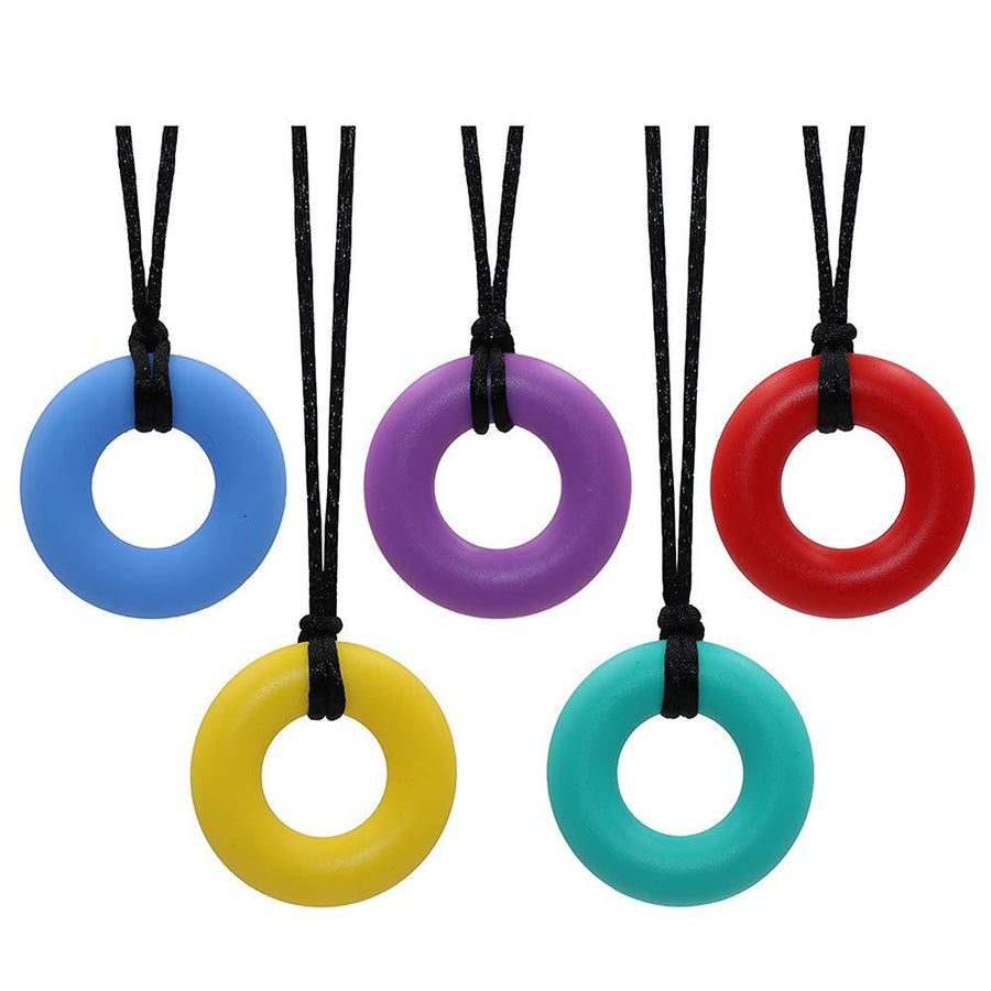 Sensory Chewable Pendant Necklace Toy for Calm Focus