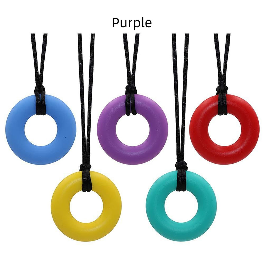 Sensory Chewable Pendant Necklace Toy for Calm Focus