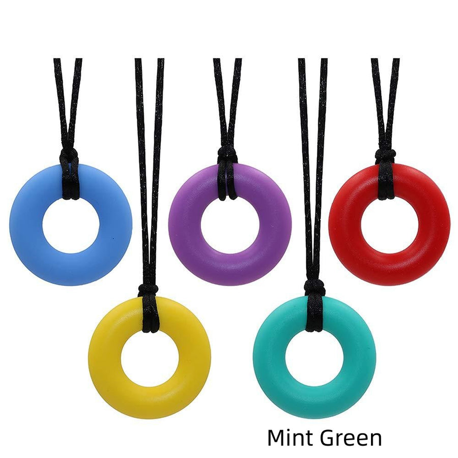 Sensory Chewable Pendant Necklace Toy for Calm Focus