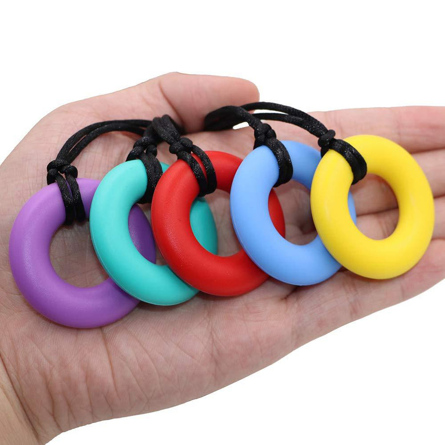 Sensory Chewable Pendant Necklace Toy for Calm Focus