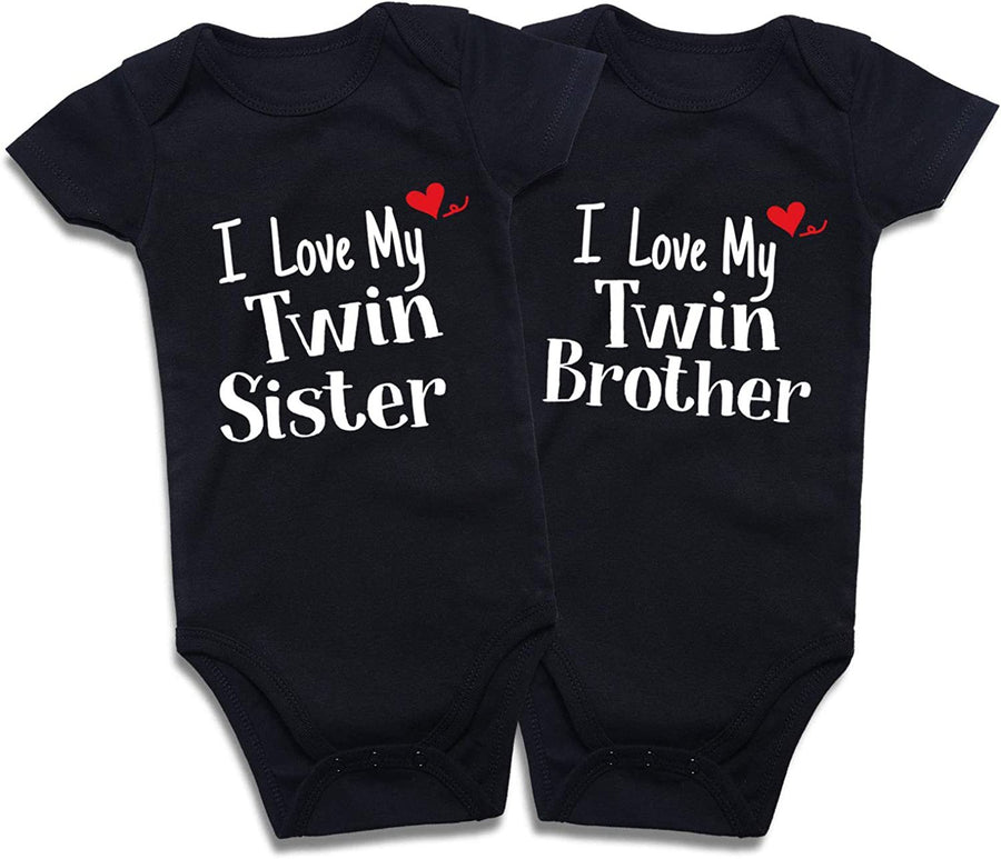 Cotton Baby Onesies 2-Pack - Short Sleeve Bodysuit for Twins