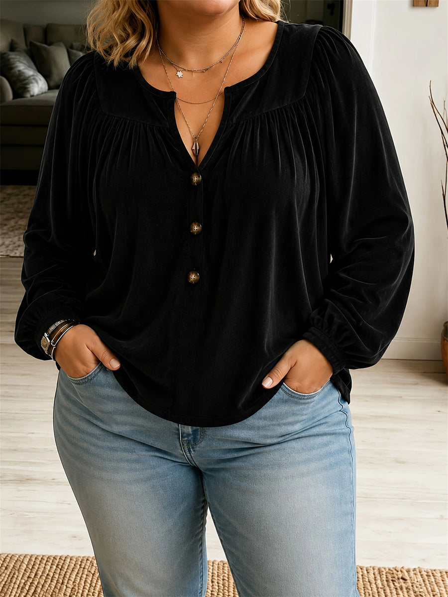 Stylish Polyester Blouse for Effortless Elegance