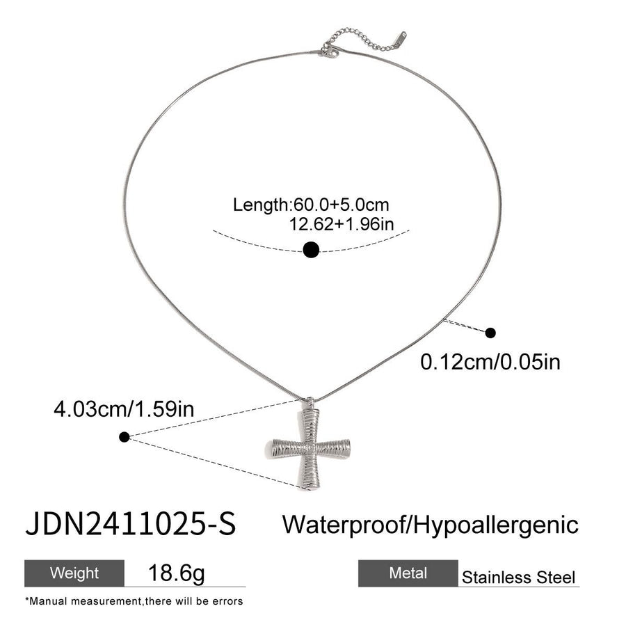 Stylish Cross Titanium Steel Necklace for Women