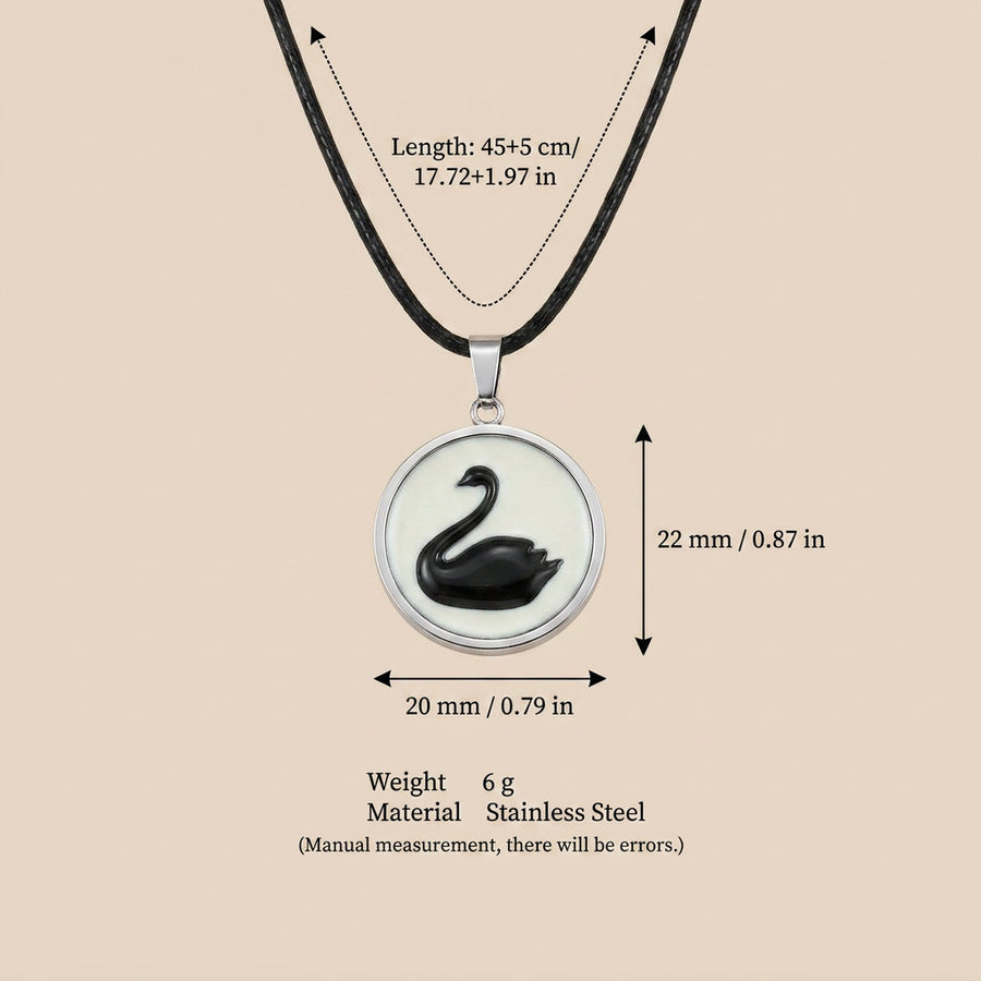 Retro-style Rabbit And Floral Print Pendant Necklace