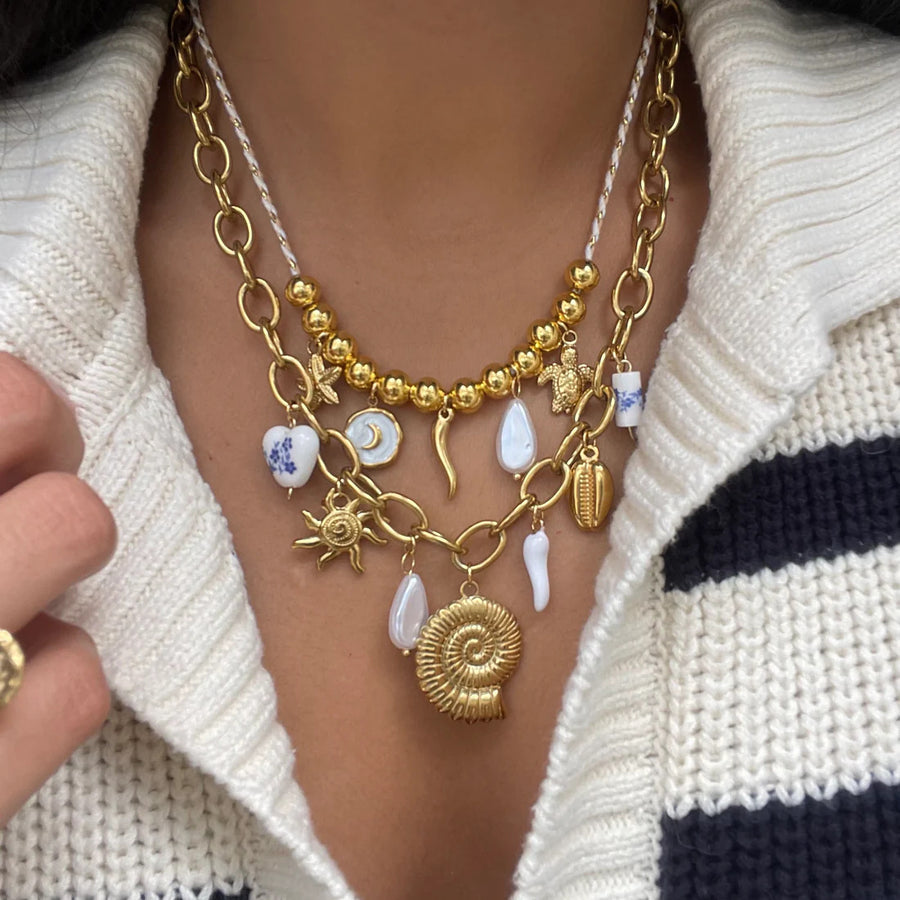Fashionable Necklace with Vacuum Plating for Long-Lasting Color