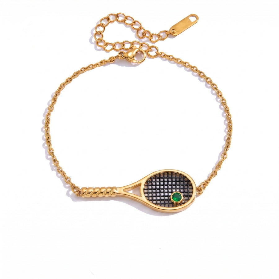 Diamond-Studded Star Racket Bracelet for Elegant Style