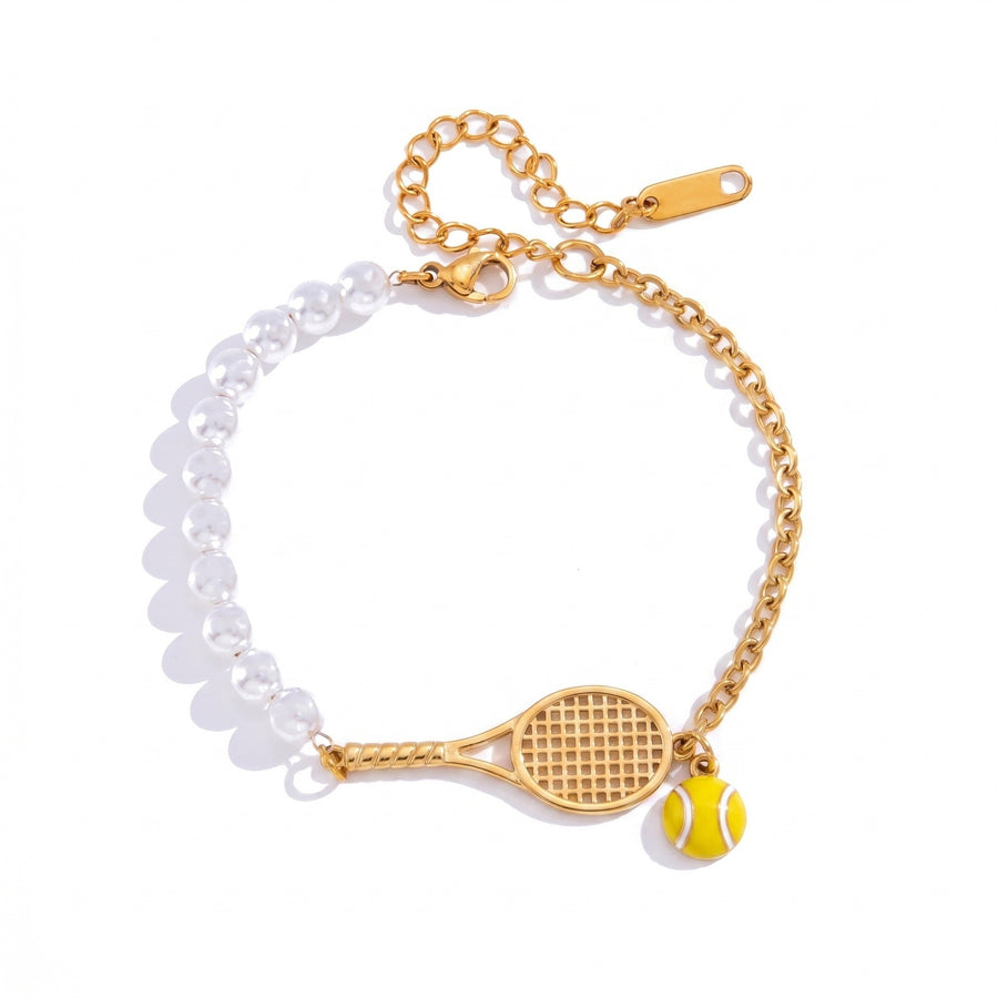 Diamond-Studded Star Racket Bracelet for Elegant Style