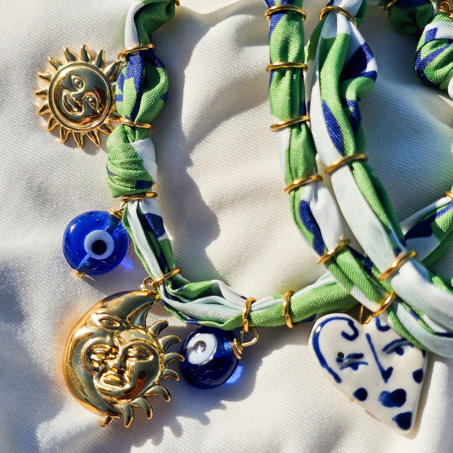 Fashionable Instagram-Style Silk Scarf Necklace