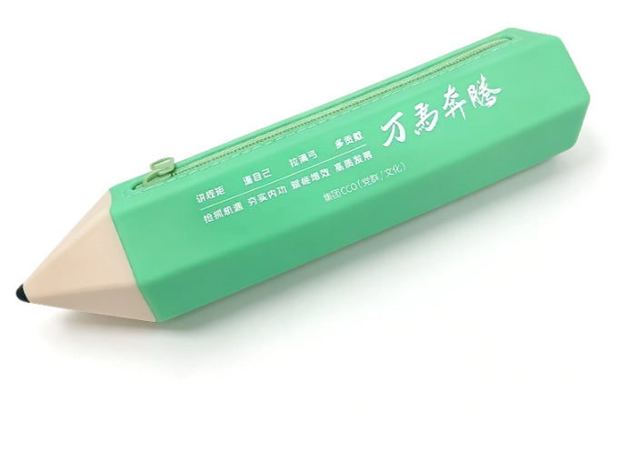 Creative Pencil-shaped Large-capacity Silicone Pencil Case