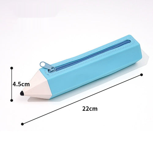Creative Pencil-shaped Large-capacity Silicone Pencil Case